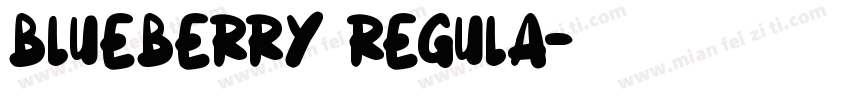 Blueberry Regula字体转换